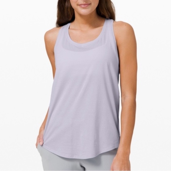 Lululemon Bundle White Lilac Gray Pleated Back Love Tank Size 0/2 - Picture 1 of 12
